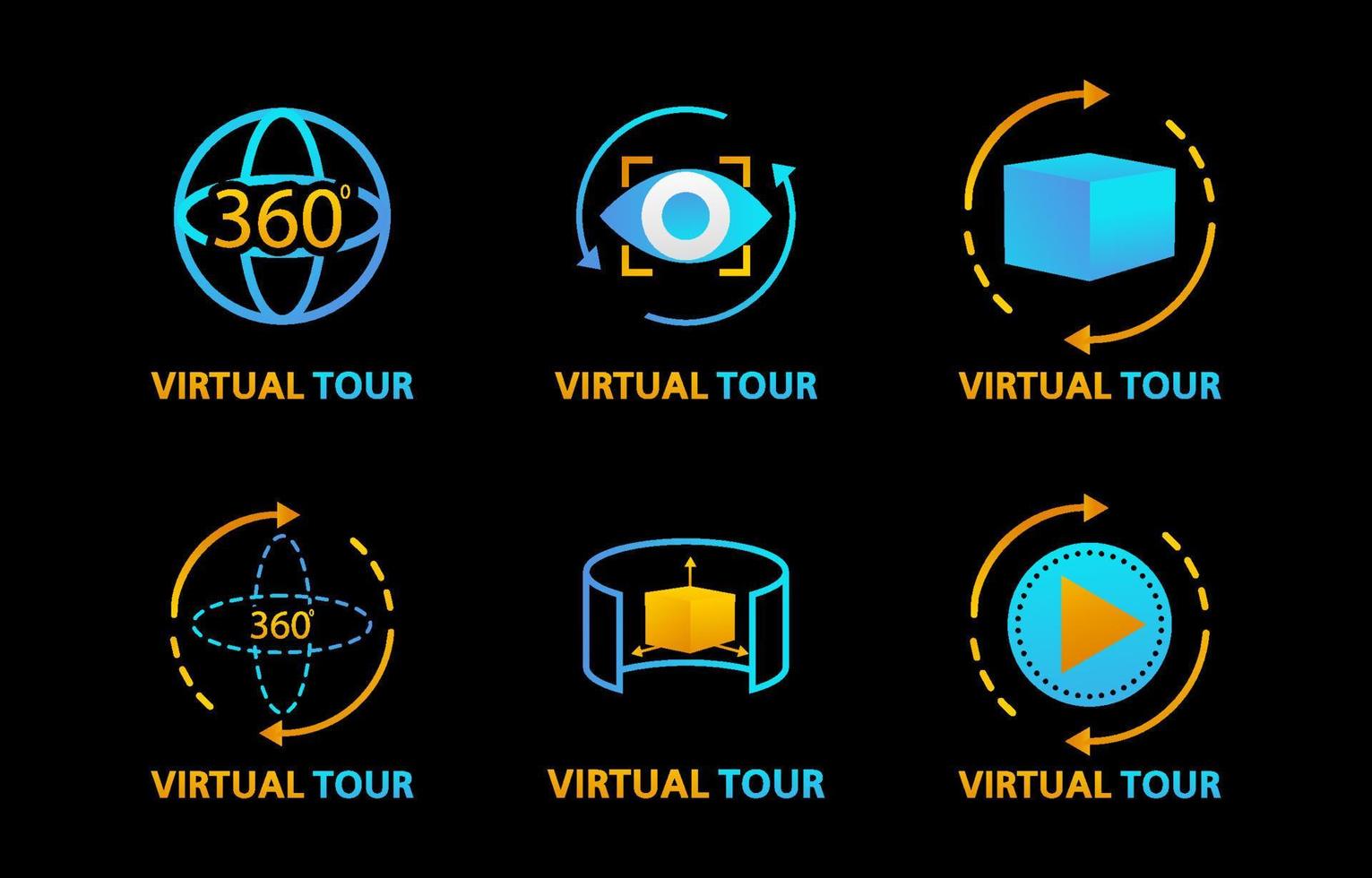 Virtual Tour Logo vector