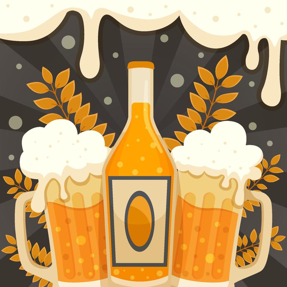 Beer Day Background vector