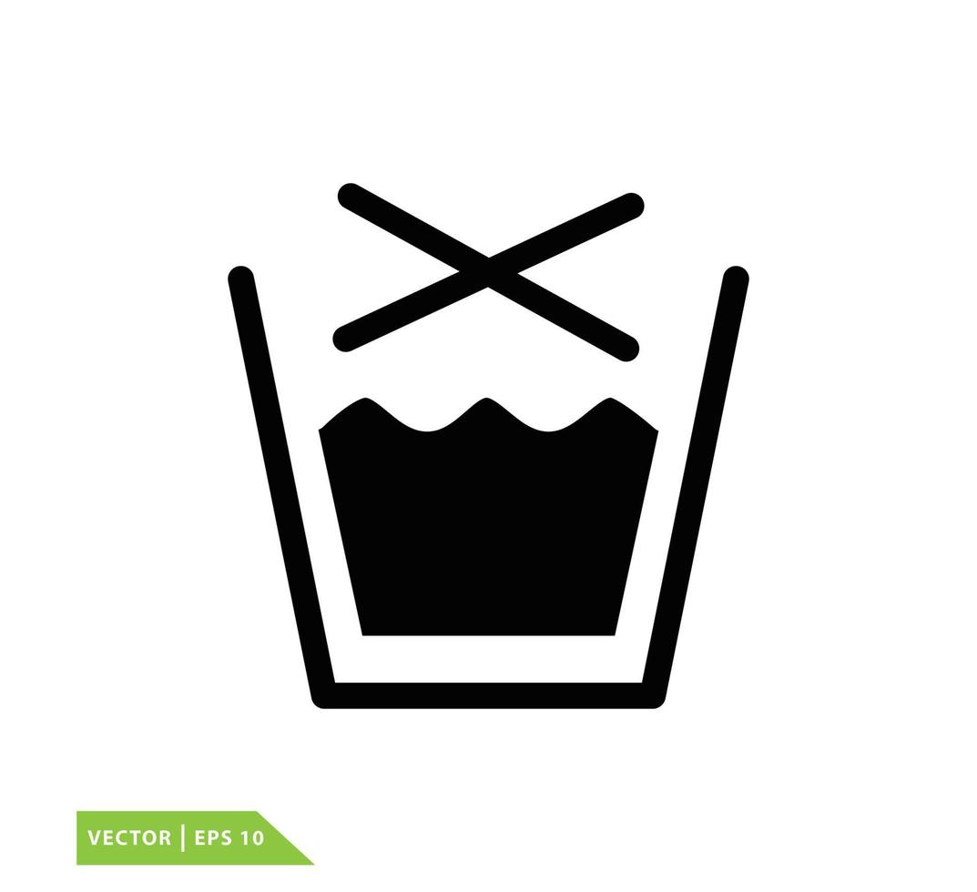 Temperature laundry icon vector logo design template