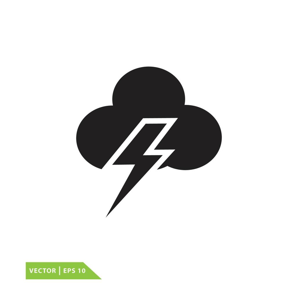 plantilla de diseño de logotipo de vector de icono de nube