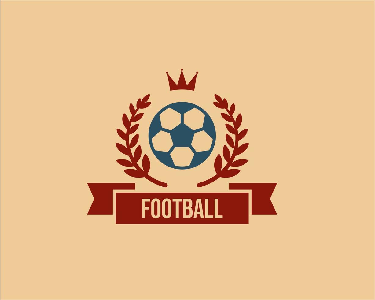 diseño de logotipo de imagen de balón de fútbol vector