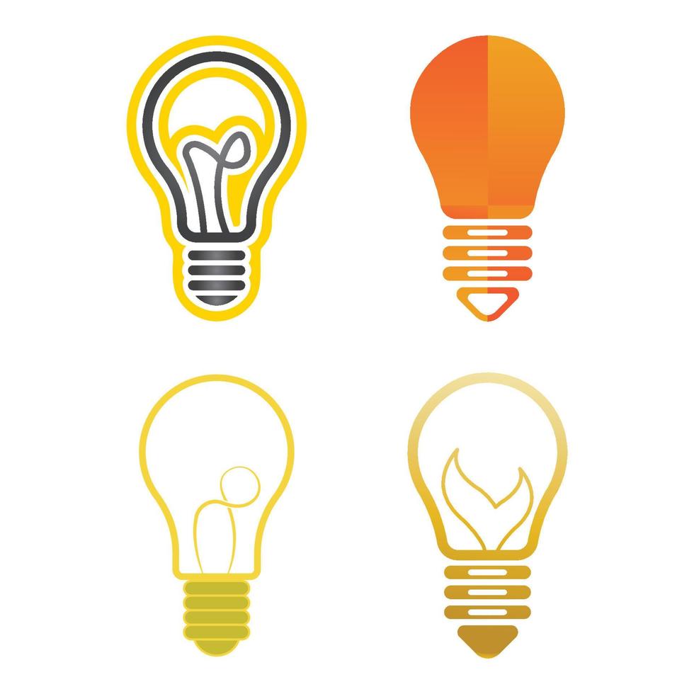 light bulb symbol icon vector