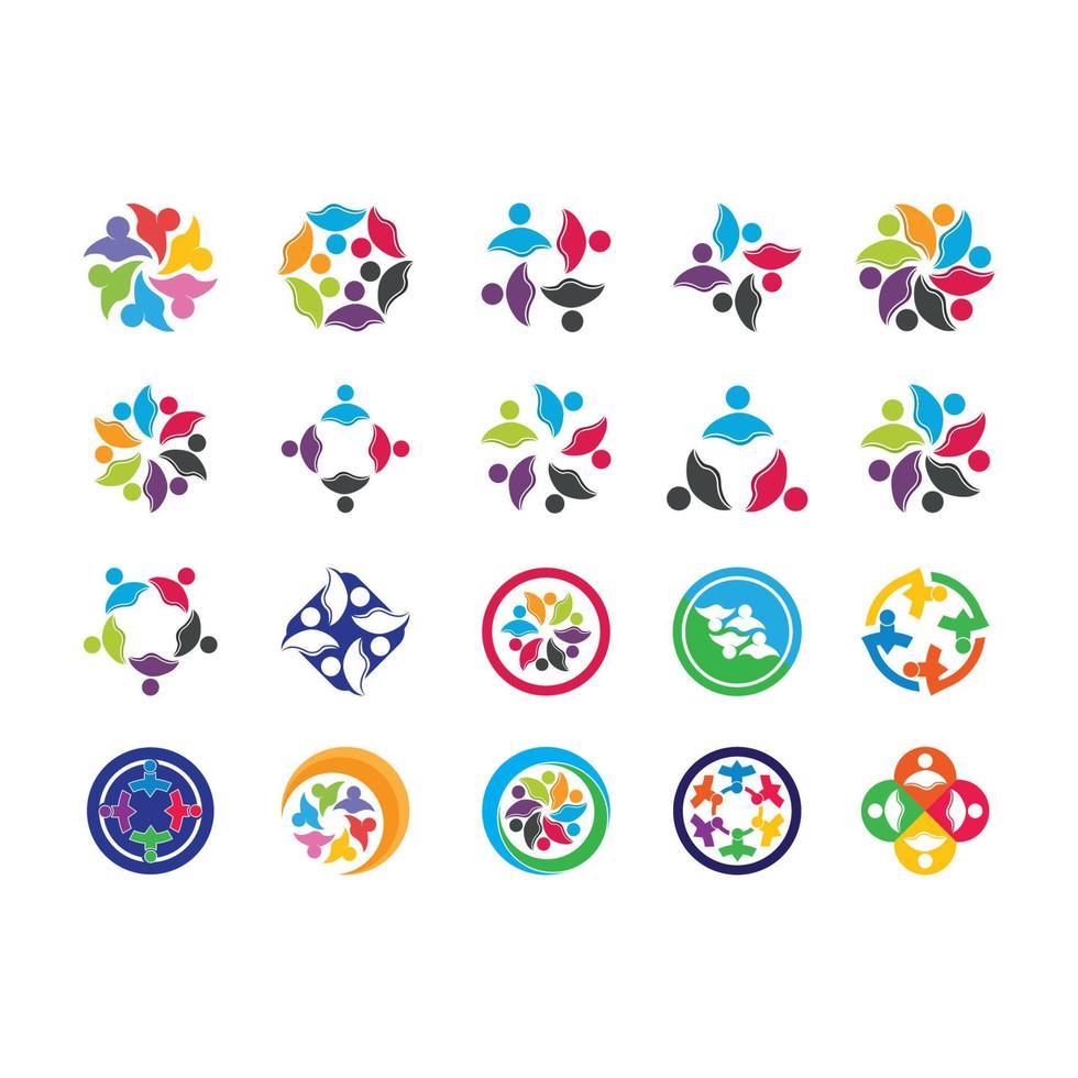 Community, network and social icon vector