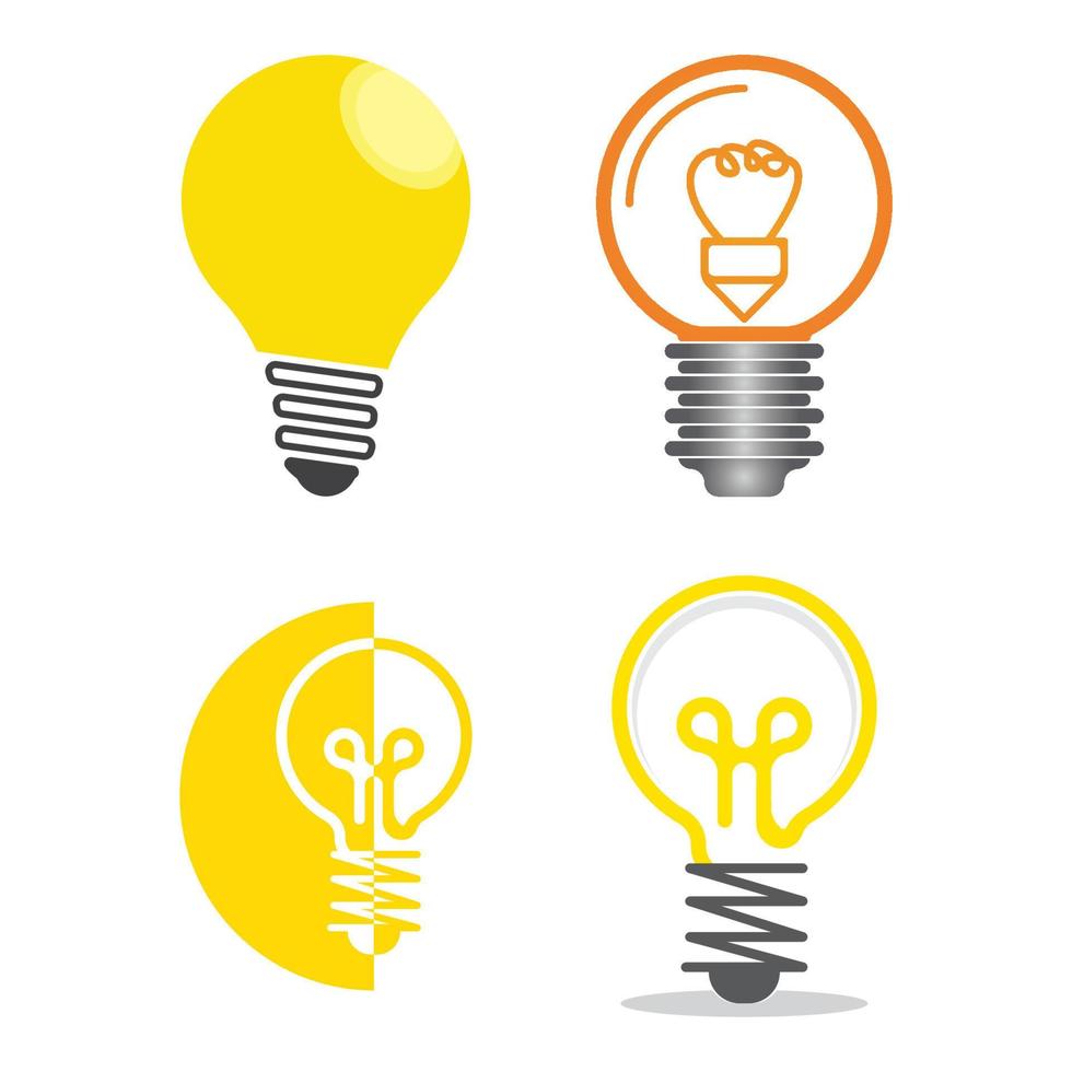 light bulb symbol icon vector
