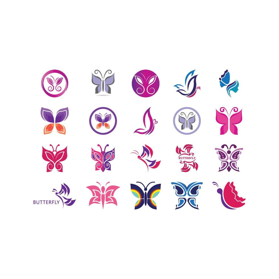 Beauty Butterfly icon design vector