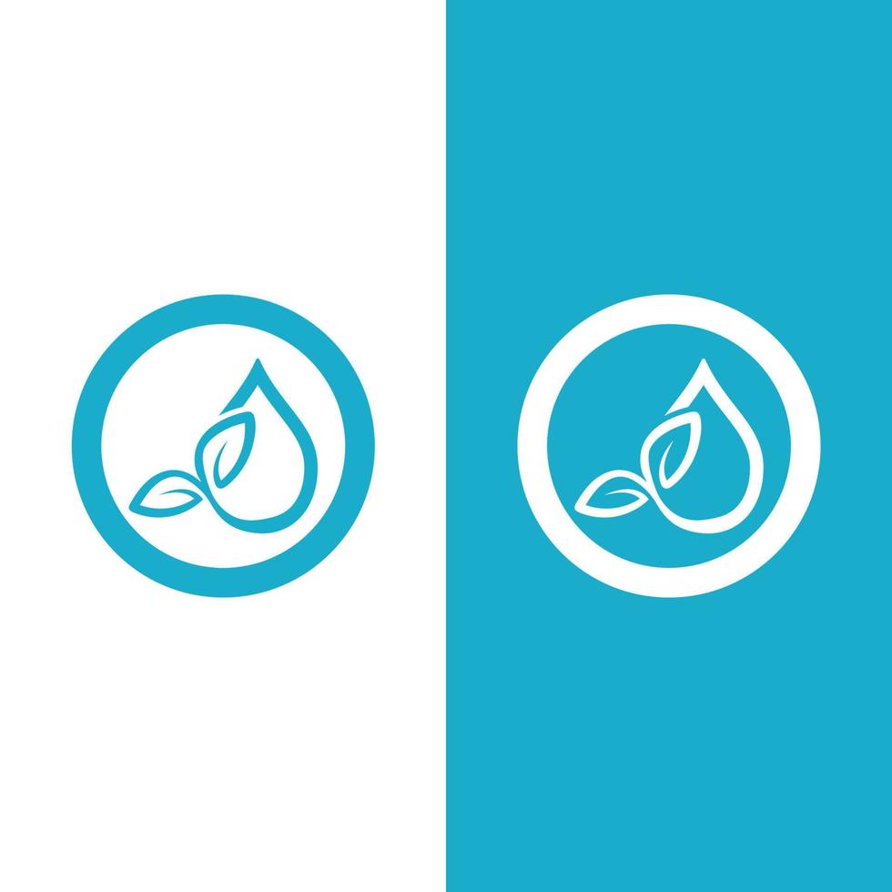 Water drop logo vector illustration