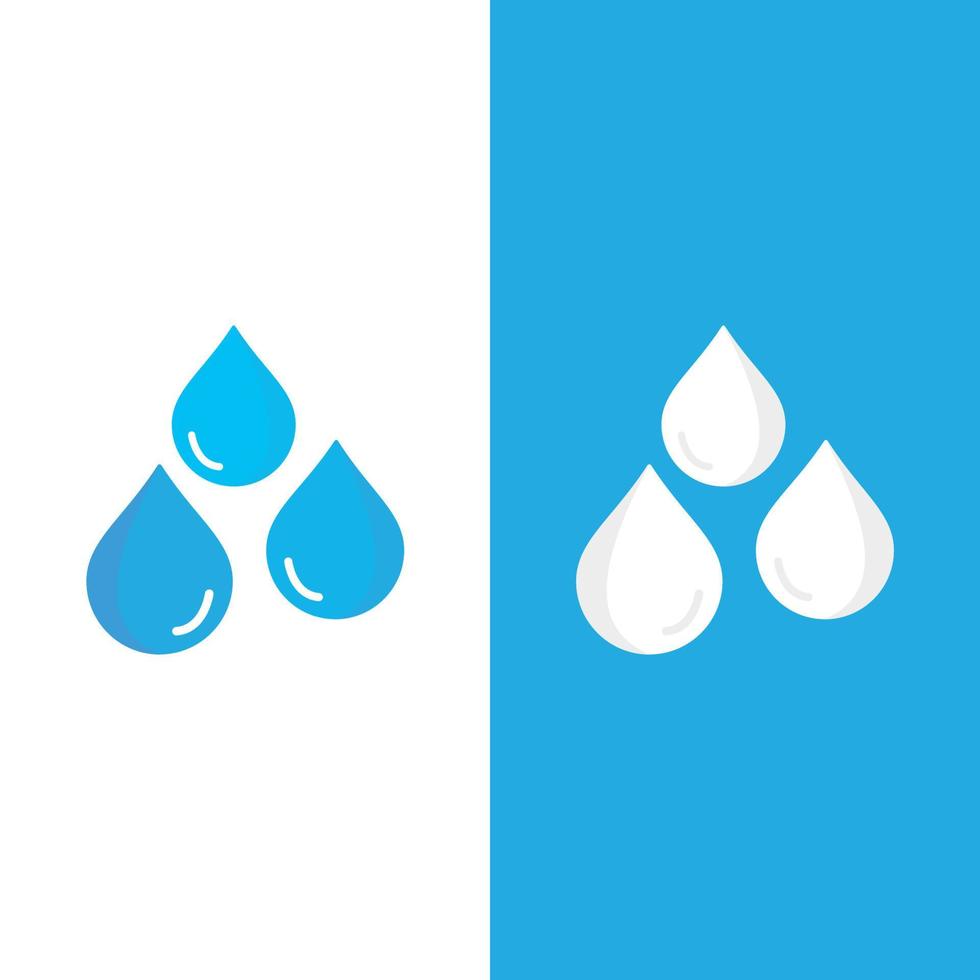 Ilustración de vector de logotipo de gota de agua