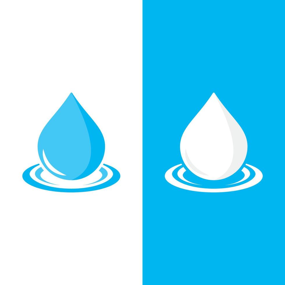 Ilustración de vector de logotipo de gota de agua