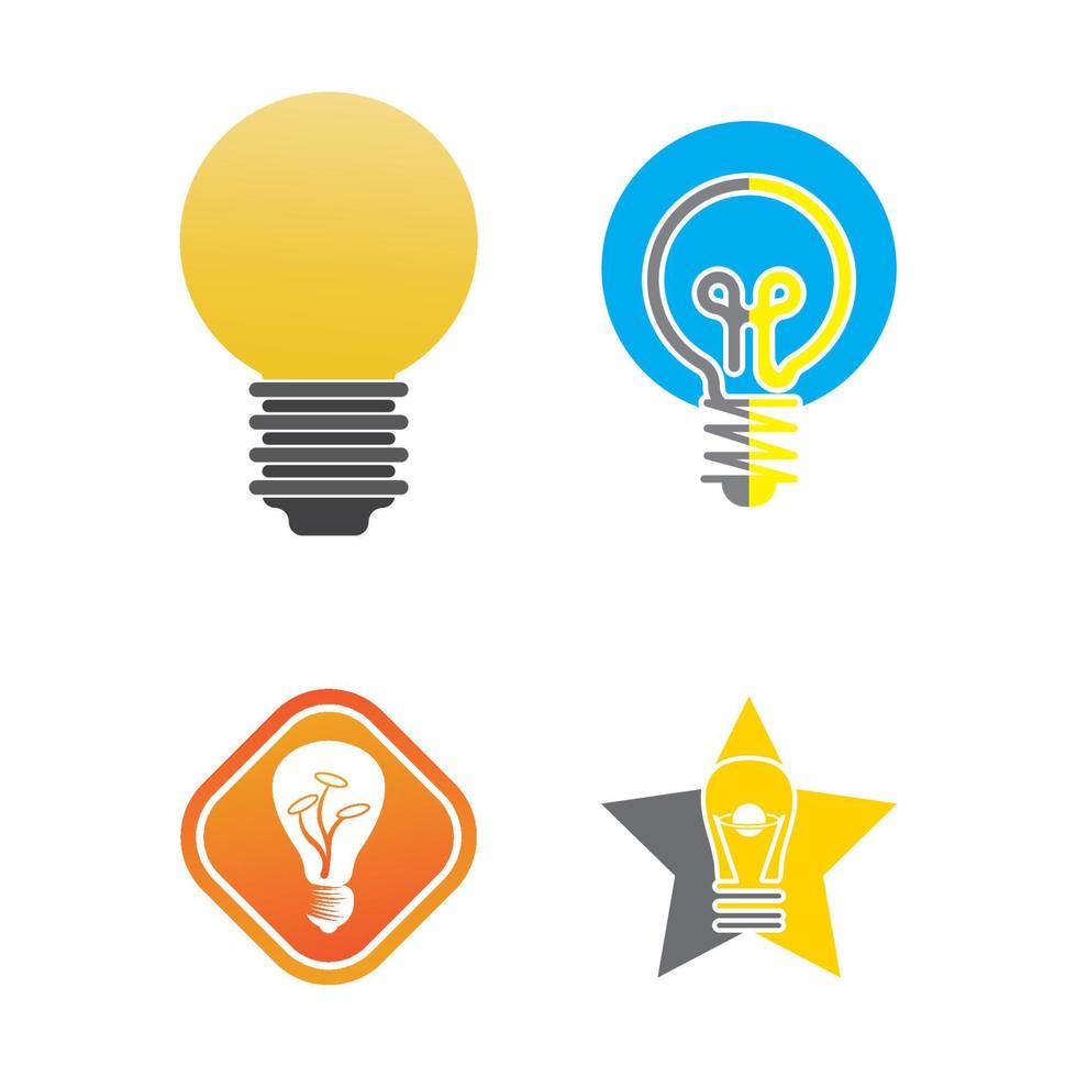 light bulb symbol icon vector