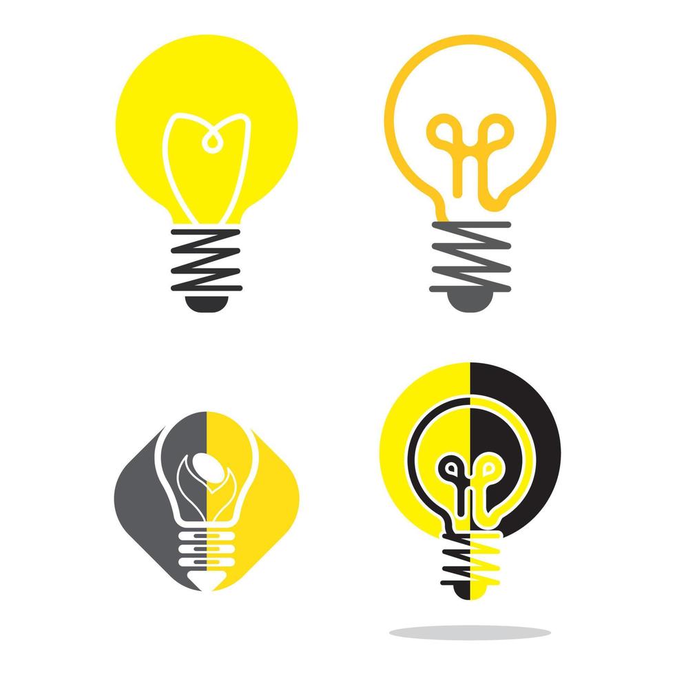 light bulb symbol icon vector