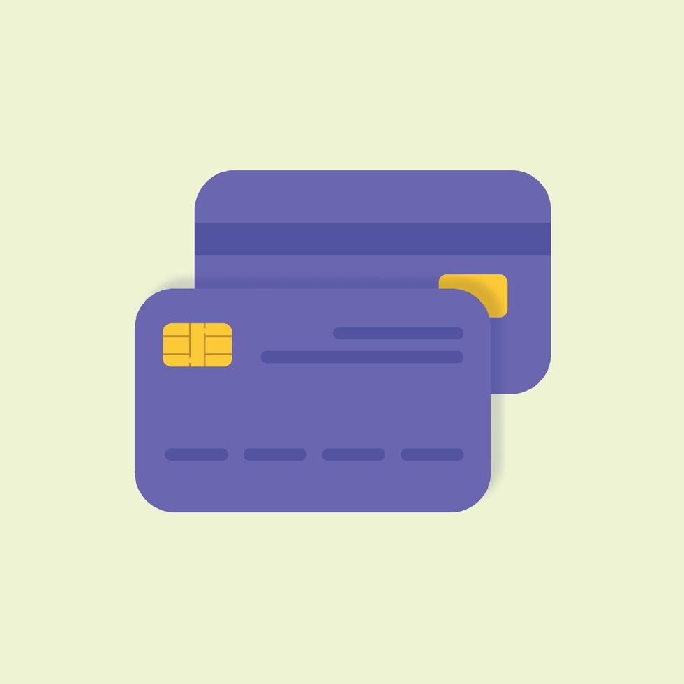 icono de tarjeta de crédito. ilustración vectorial vector