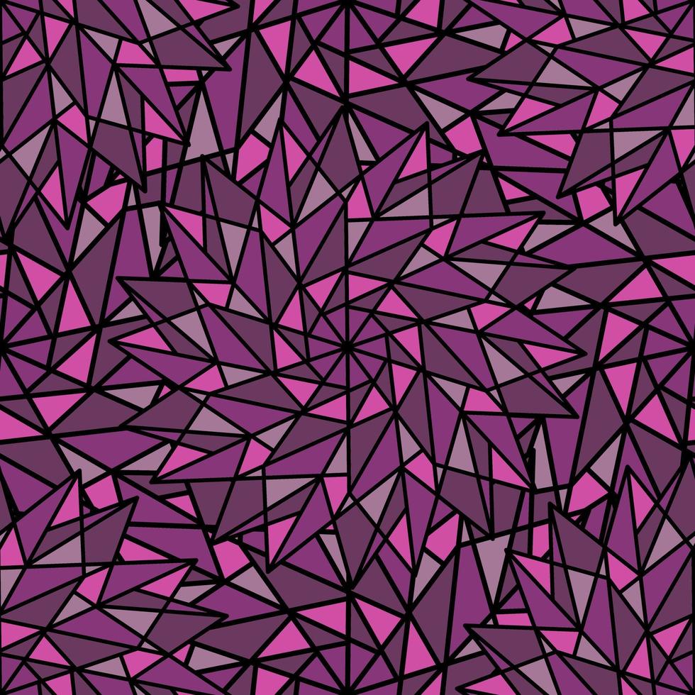 ABSTRACT PINK VECTOR SEAMLESS BACKGROUND WITH COMPLEX GEOMETRIC STARS IN THE FORM OF A KALEIDOSCOPE