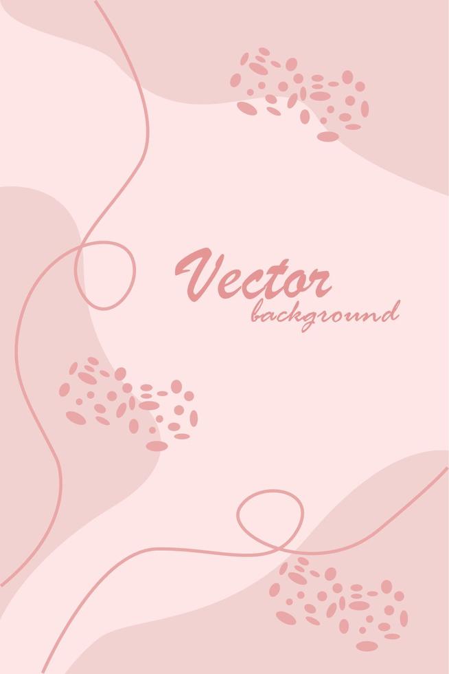 banner de retrato de fondo suave de color rosa con color degradado. diseño con forma líquida vector