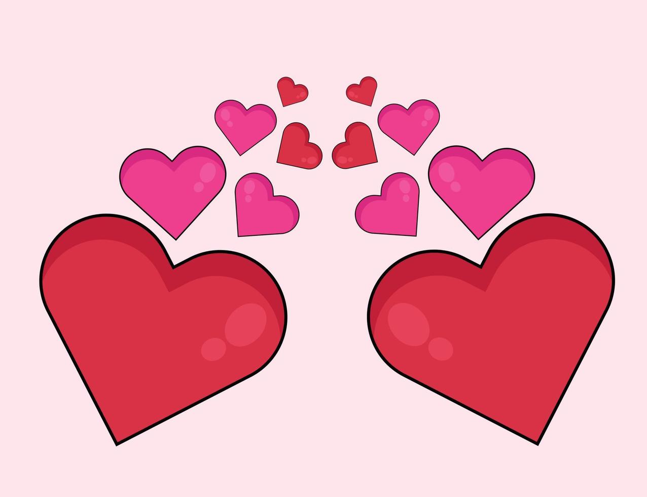 icono de corazón brillante para proyectos de diseño gráfico. vector