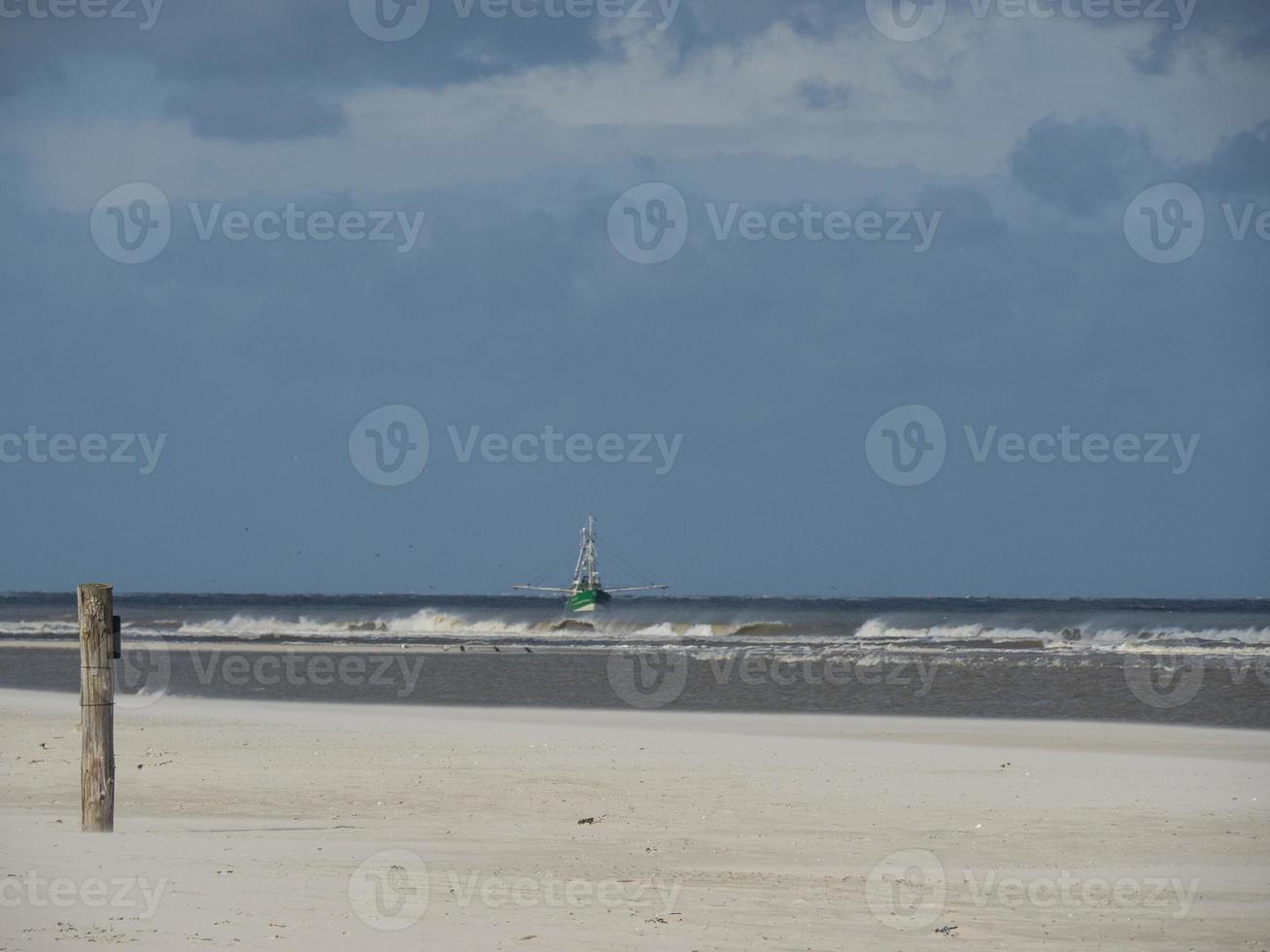 the island of Spiekeroog in germany photo