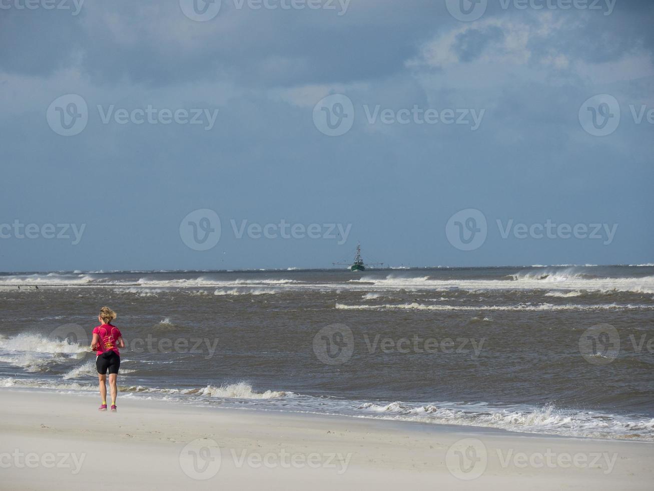 the island of Spiekeroog in germany photo