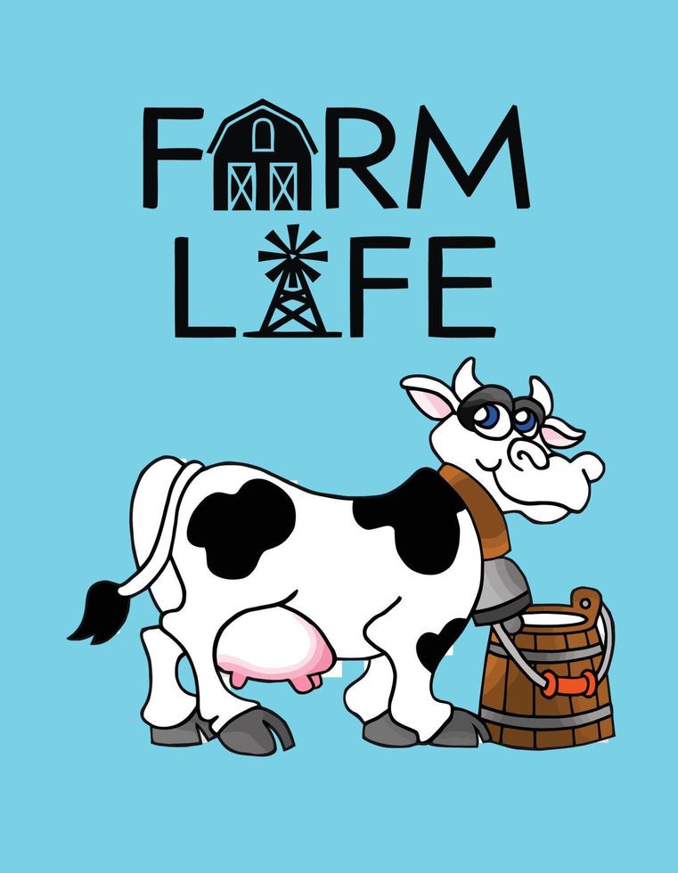 Farm Life poster vector