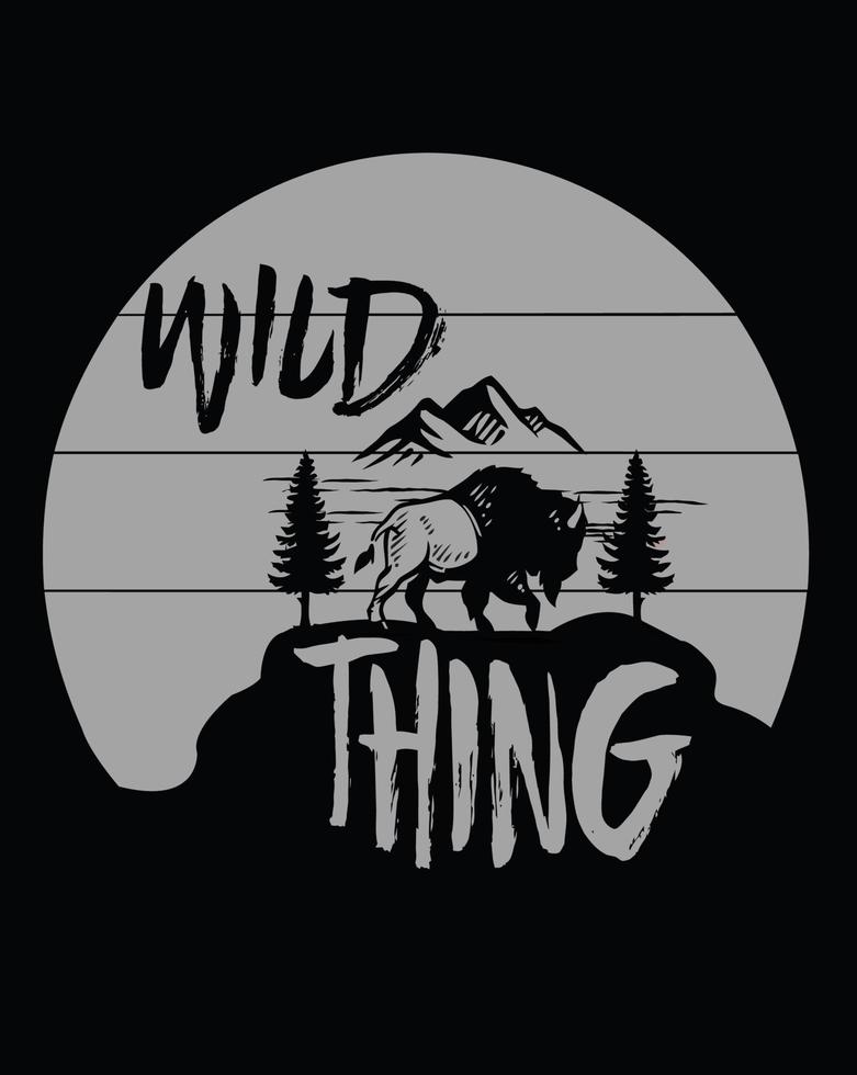 Wild Thing poster vector