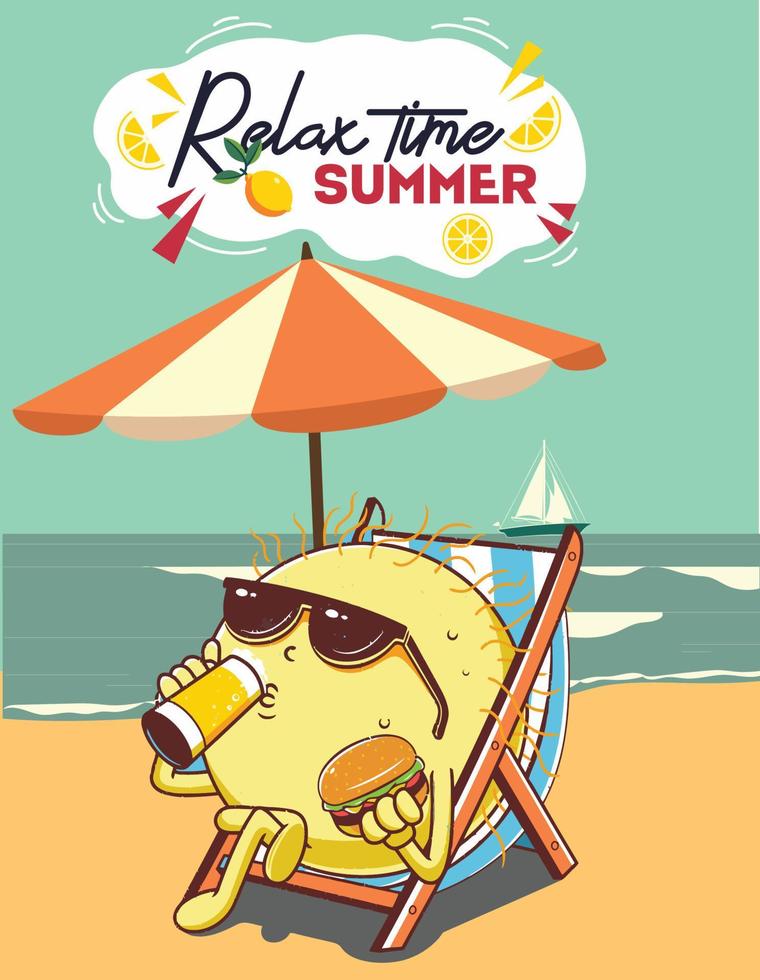 Relax time Summer vector