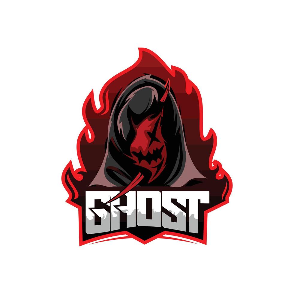 Ghost With Red Hoodie Phantom vector