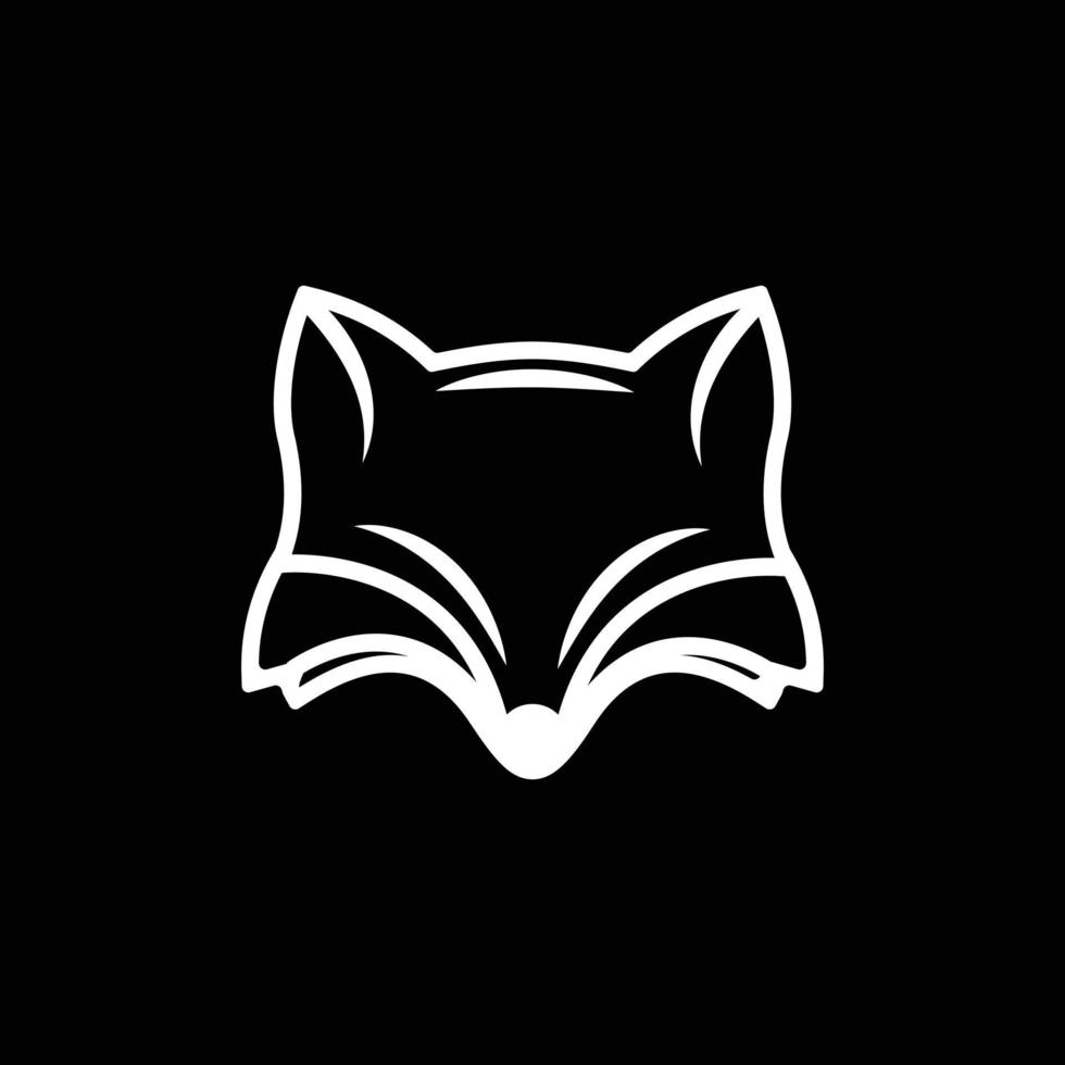 Fox Line Logo Simple vector