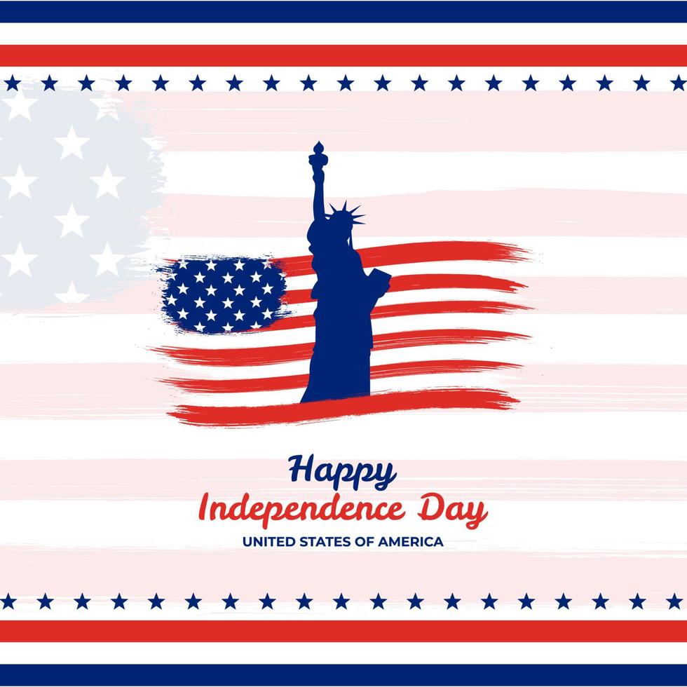 American Happy Independence Day. Suitable for greeting card, banner and poster. vector