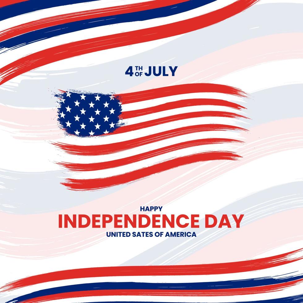 Happy Independence Day. Suitable for greeting card, banner and poster. vector