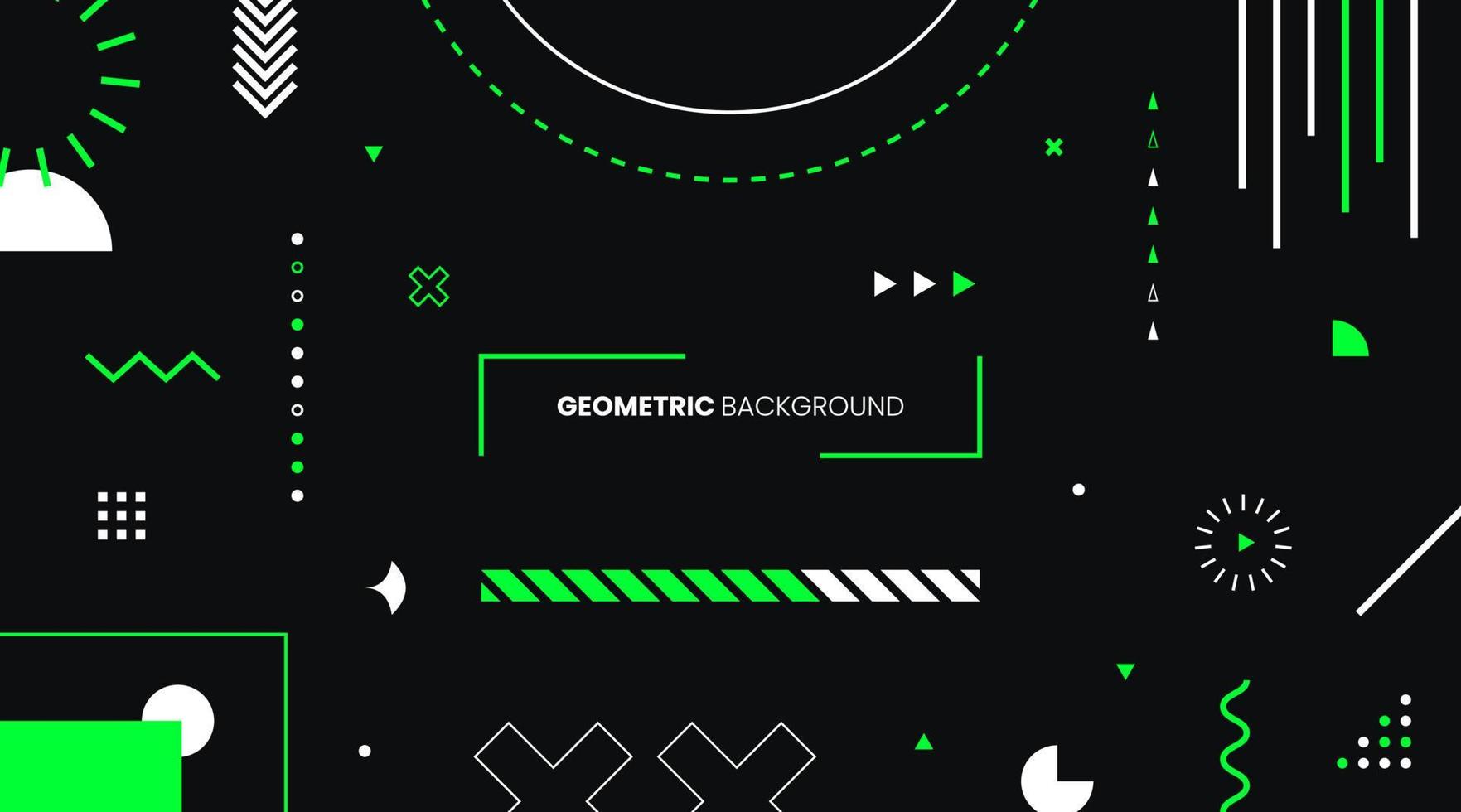 Abstract Flat Geometric Background vector