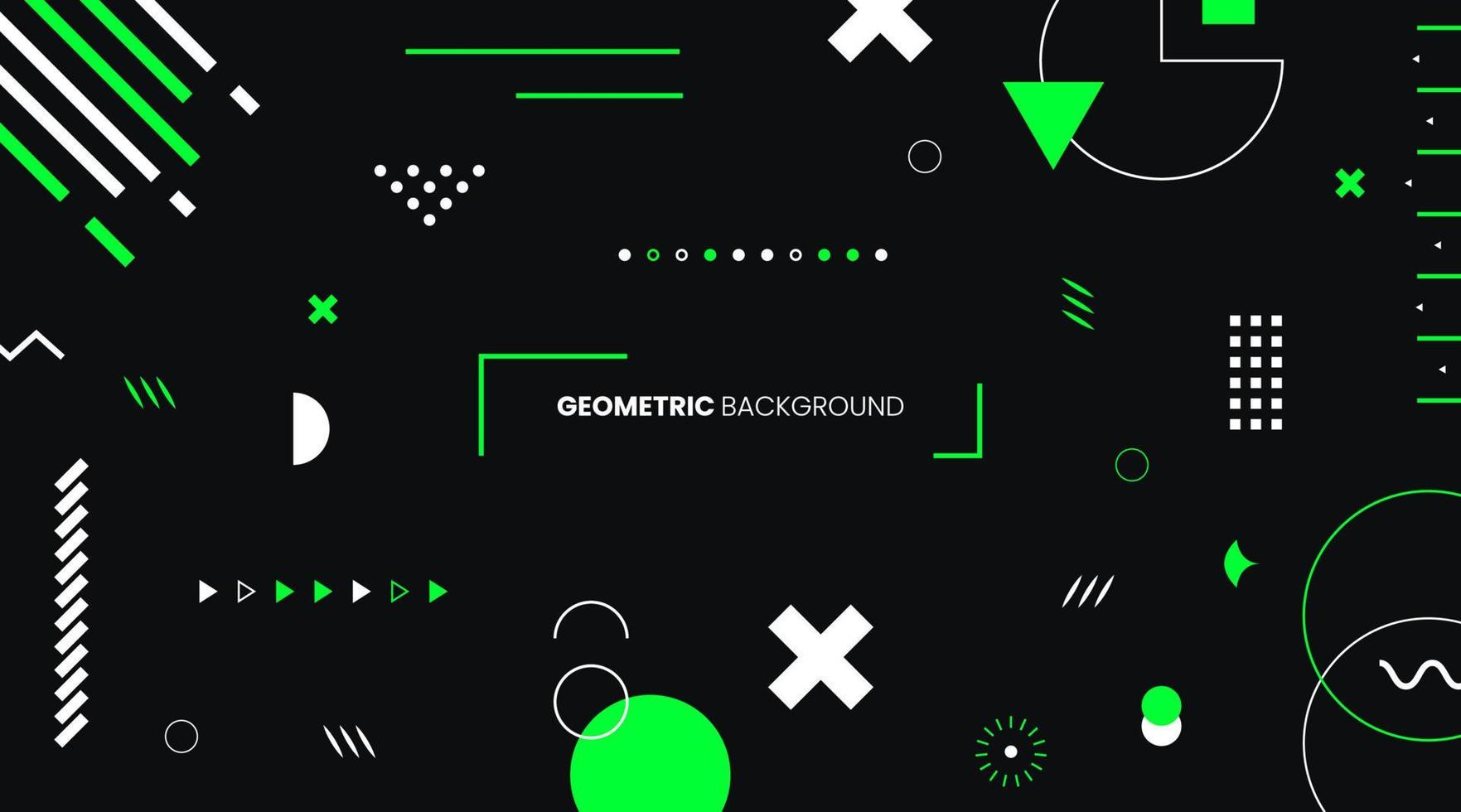 Abstract Flat Geometric Background vector