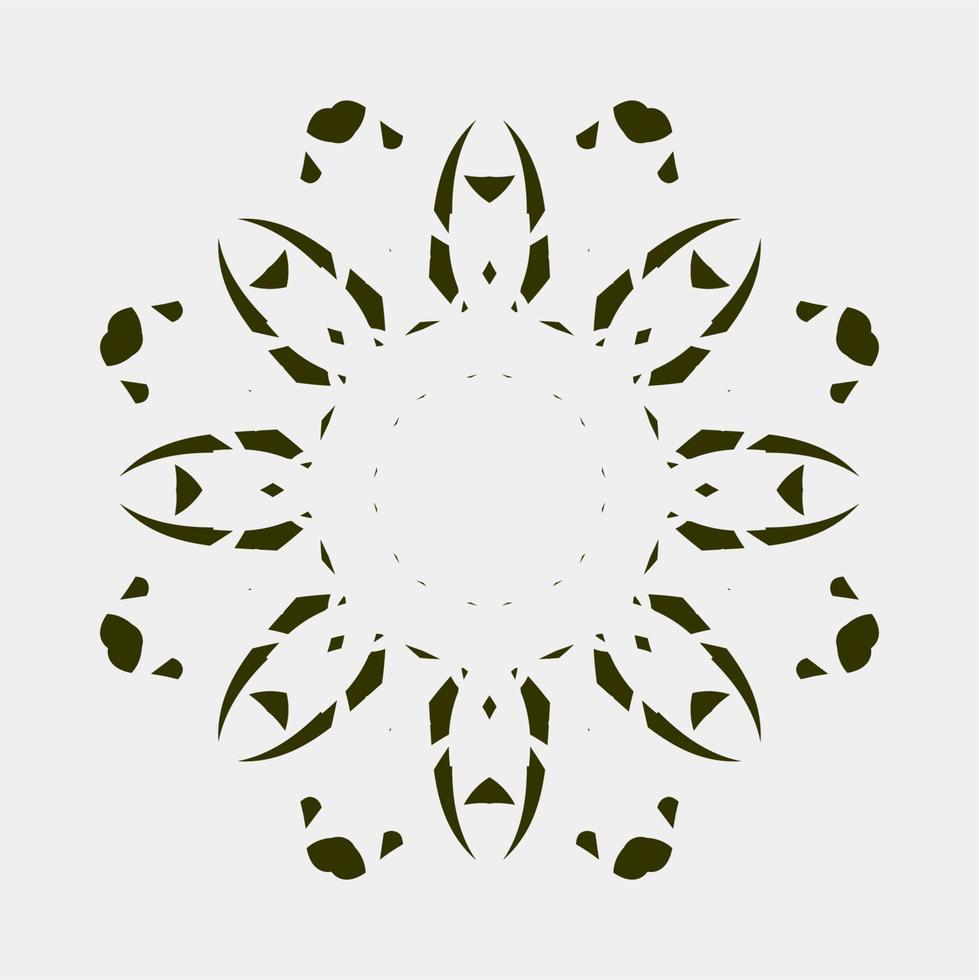 hermoso y único vector de ornamento de mandala para decoración de pared de tela o cerámica