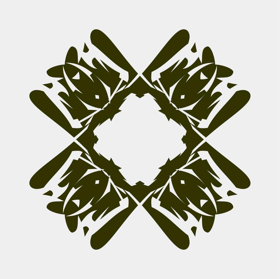 beautiful and unique mandala ornament vector for cloth or ceramic wall decoration