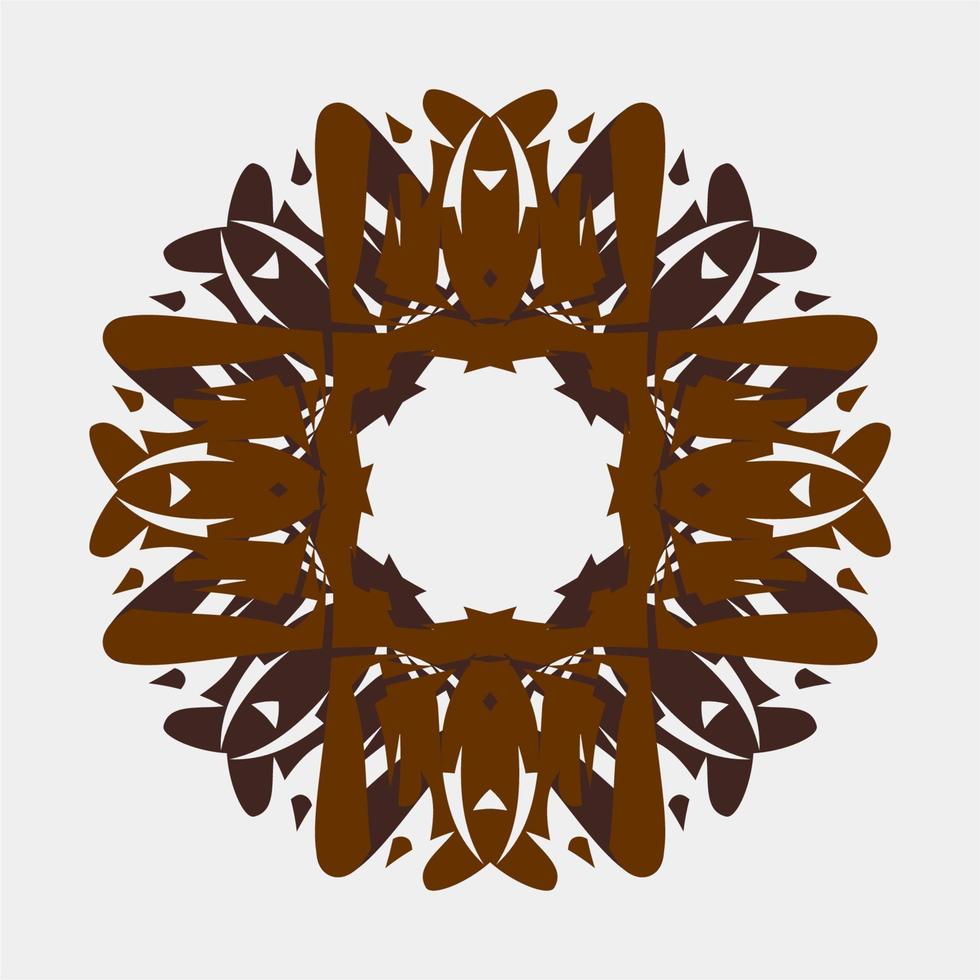 hermoso y único vector de ornamento de mandala para decoración de pared de tela o cerámica