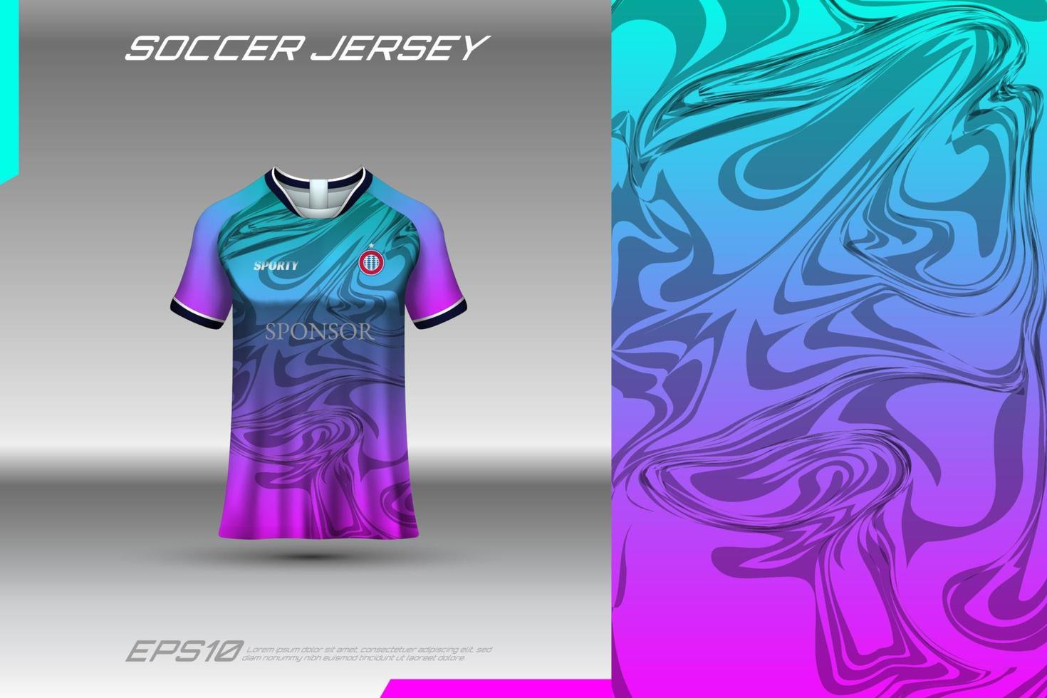 Premium Vector  Purple soccer jersey template