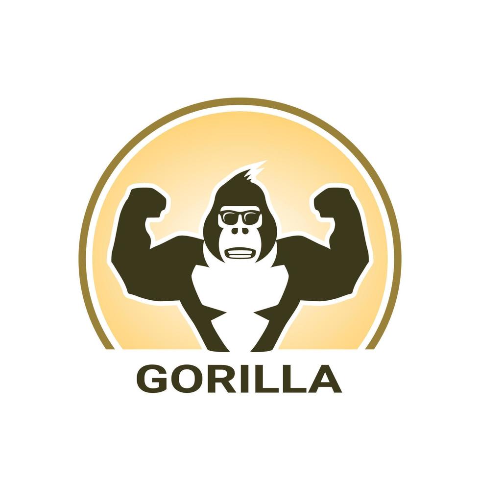 Kingkong Gorilla  Maskot Logo Vector