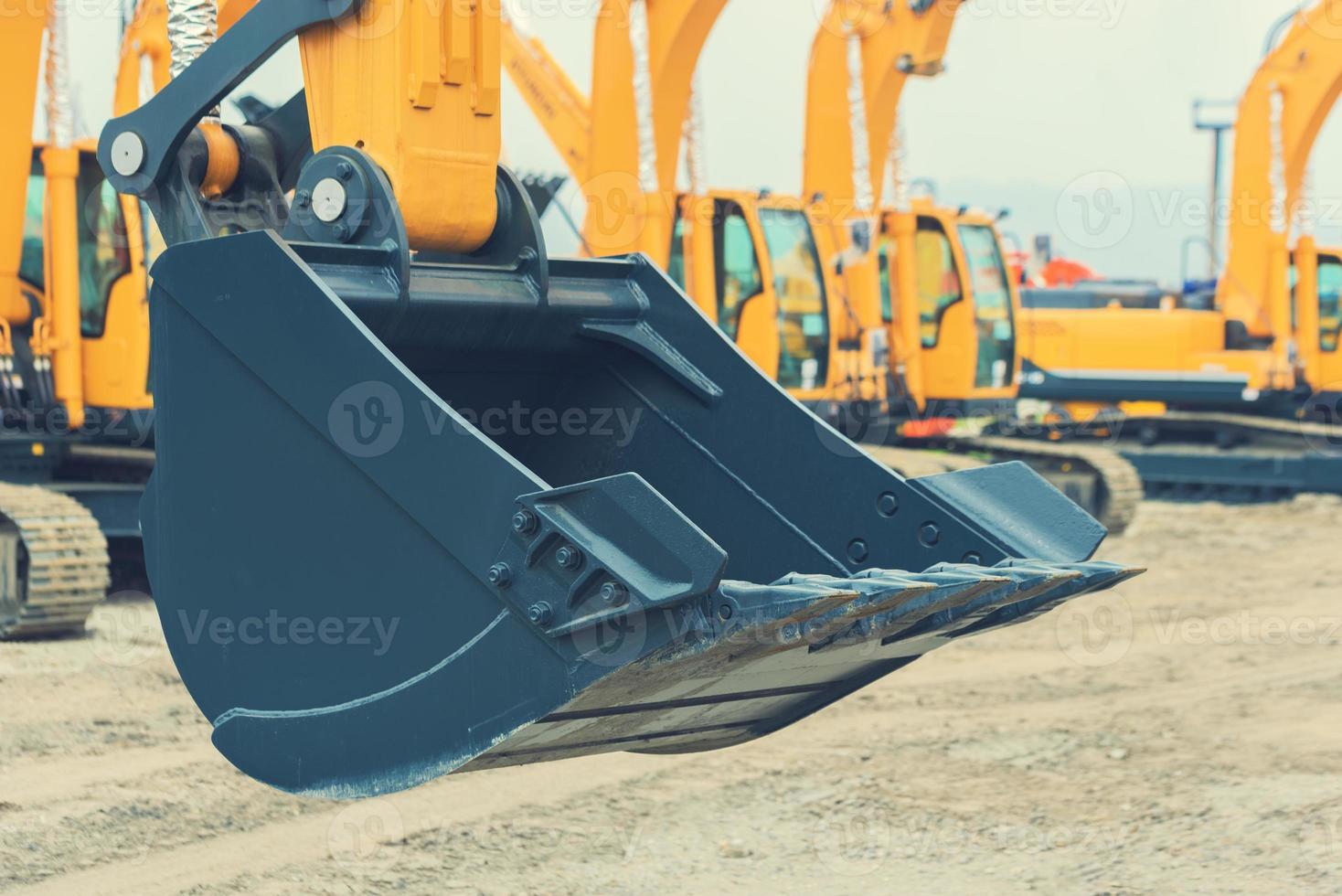 excavator bucket close-up photo