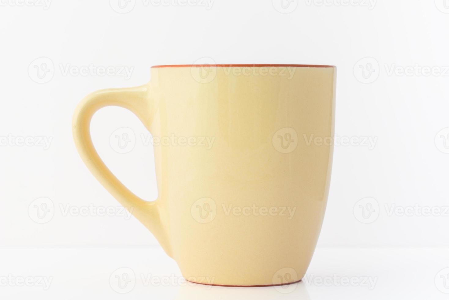 Mug on white background photo