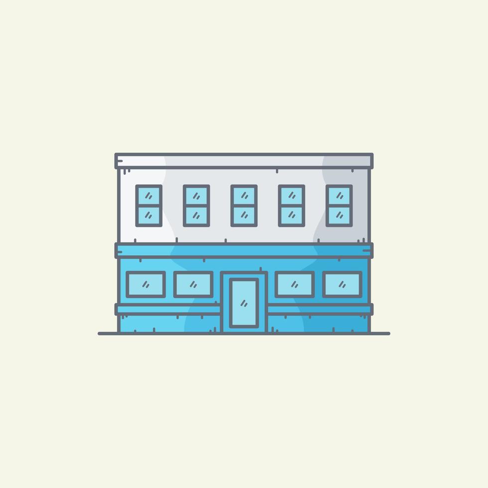 Storefront building vector illustration