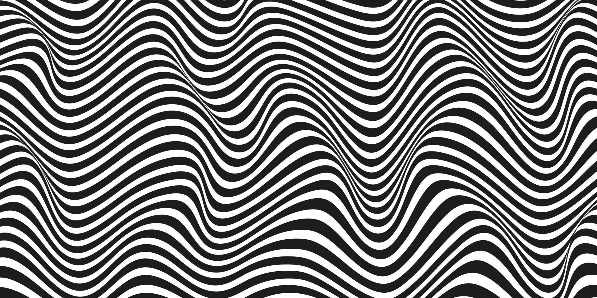 Abstract seamless vector pattern. Waves. Lines. Distorted. Isolated