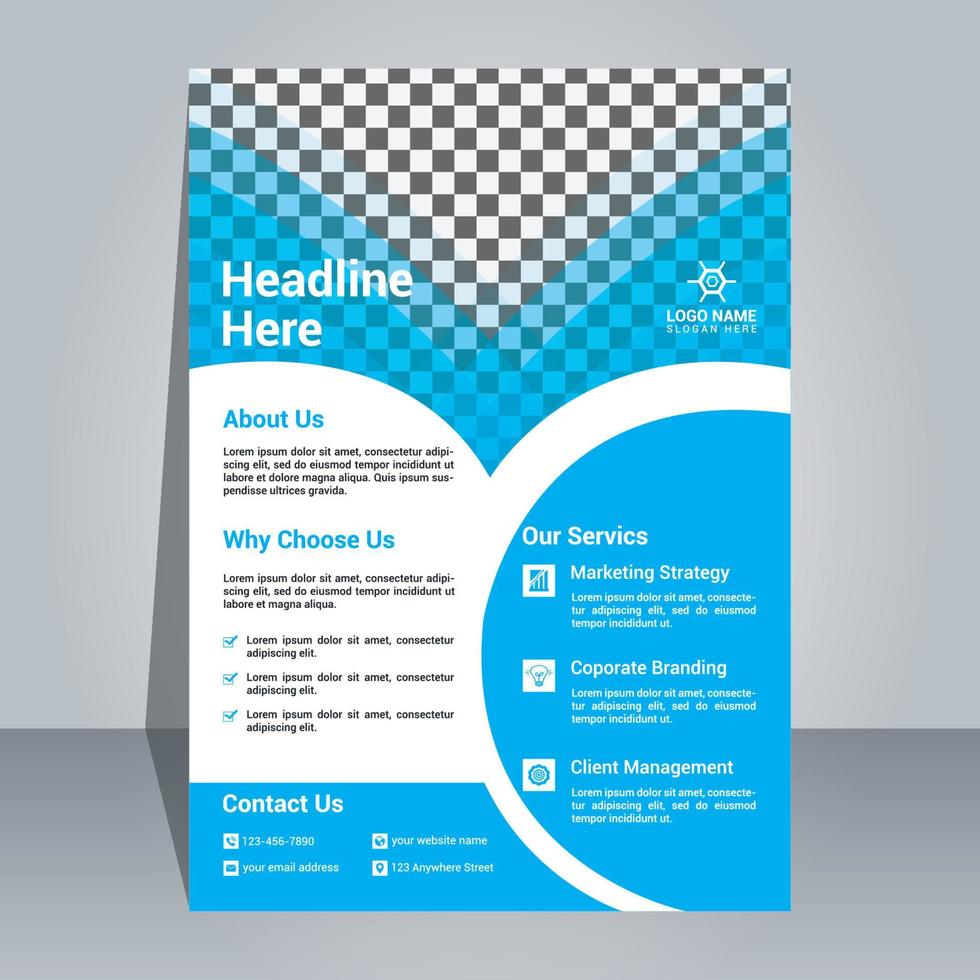 Corporate And Creative Flyer Design Template, Modern And Professional Flyer Design, Simple And Minimal Flyer Template, Flyer Design Template vector