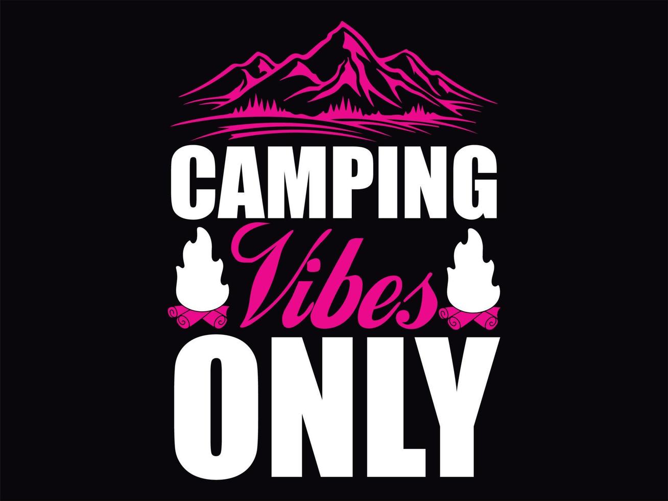 Camping t-shirt design file vector