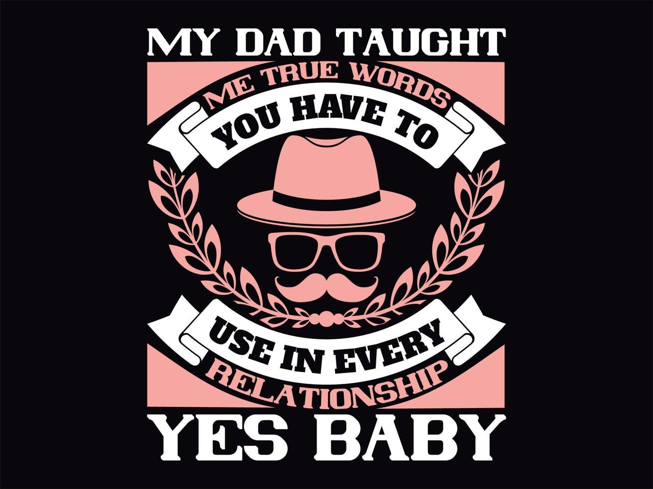 Dad t-shirt design vector file