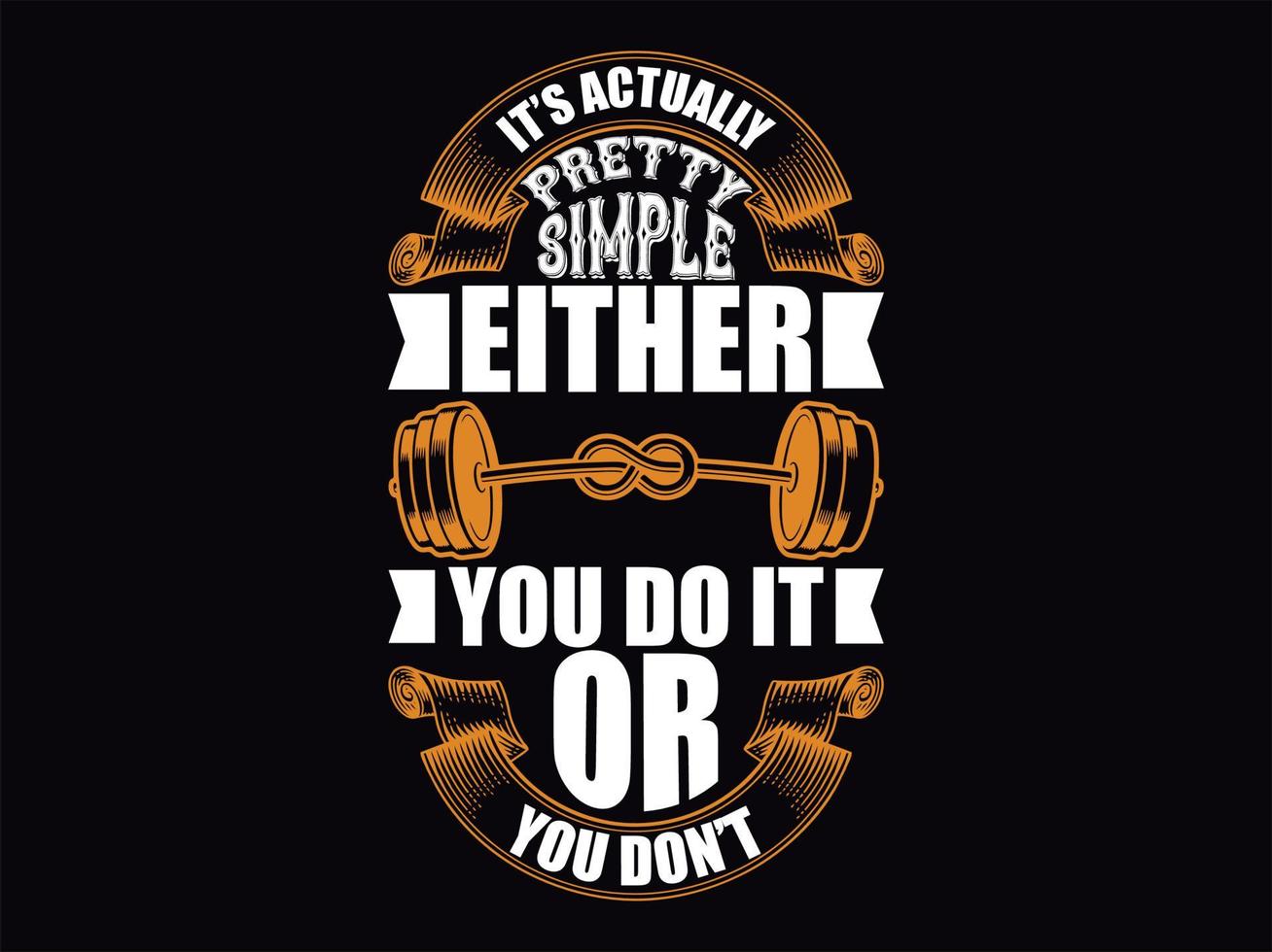 Gym-fitness t-shirt design file vector