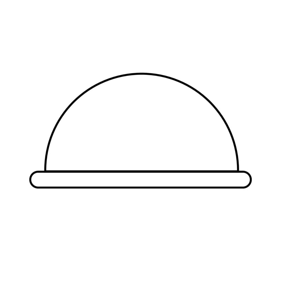 Hat vector icon. Hat line art.