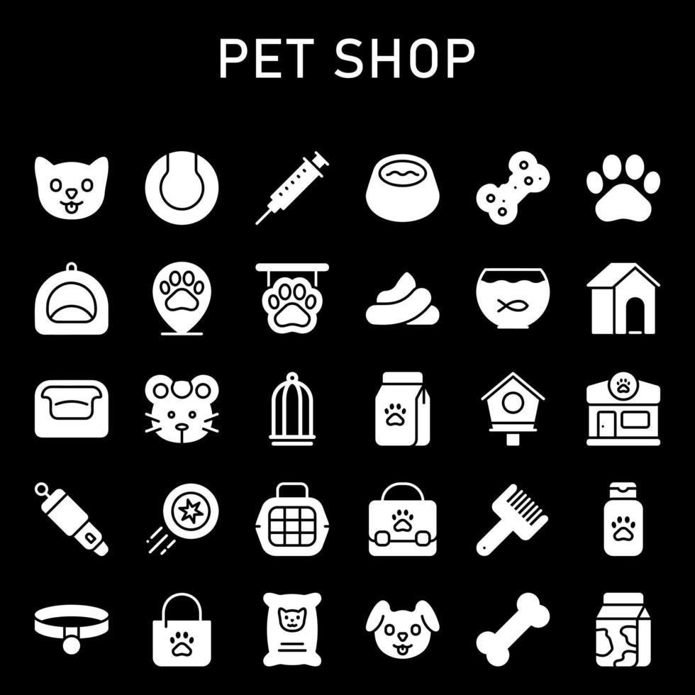 Pet Shop Icon Style vector