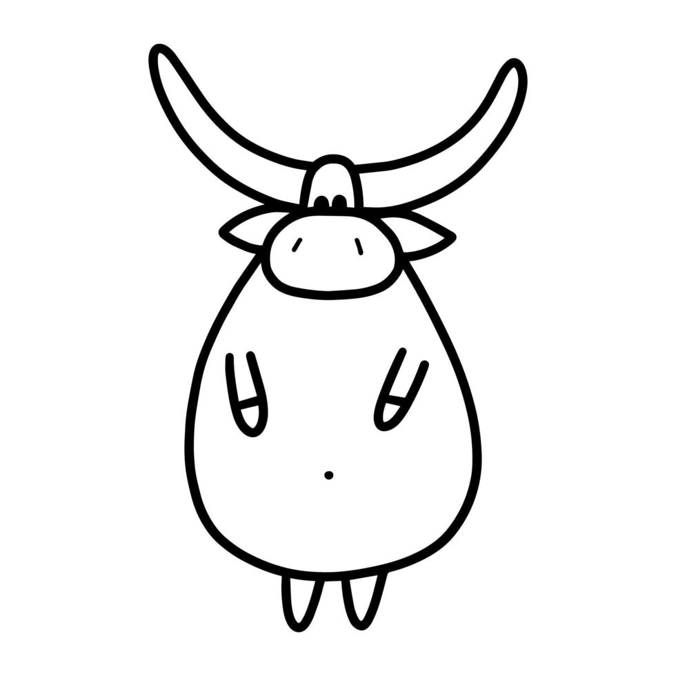 Ilustración de vector de toro