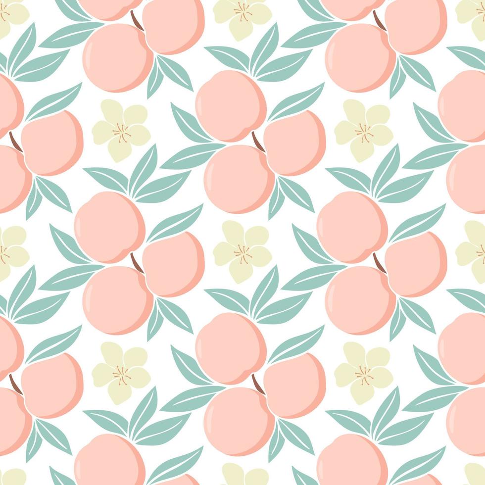 fondo de flor de durazno vector