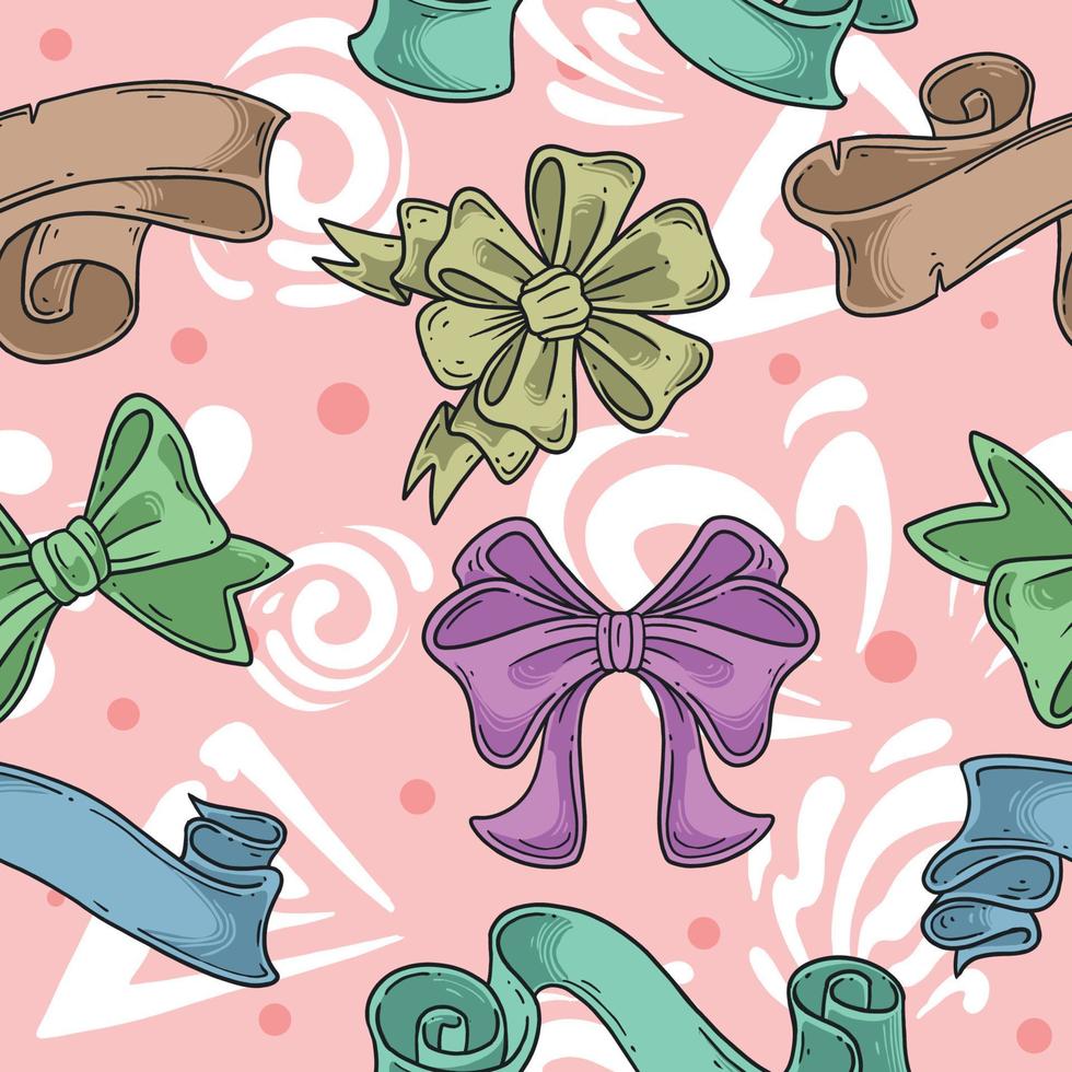 Ribbon Set Seamless vector
