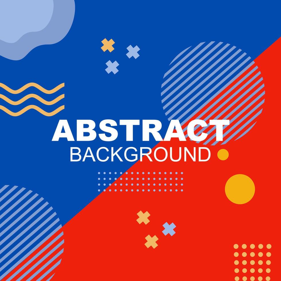 Abstract red blue white background vector image