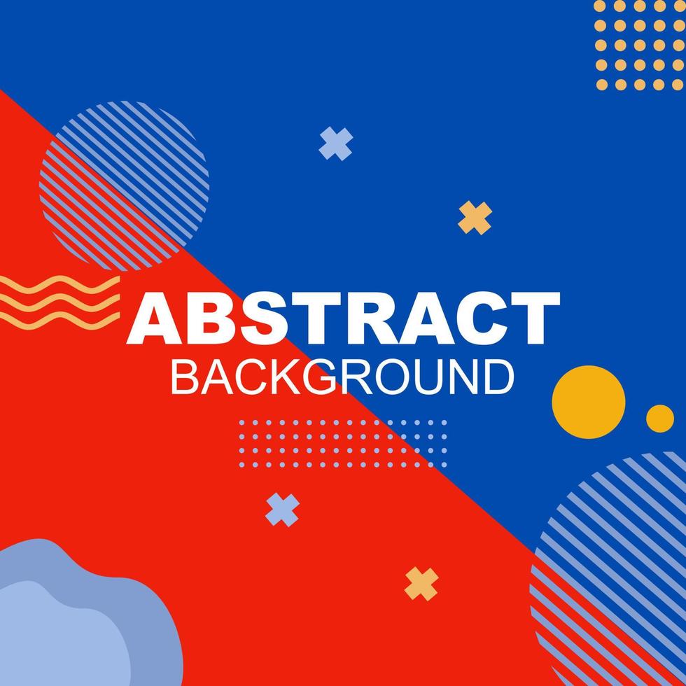 Abstract red blue white background vector image
