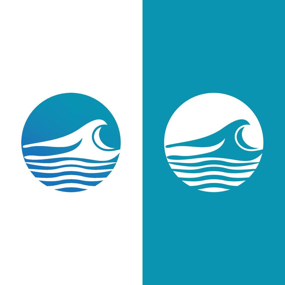 Wave beach vector illustration design